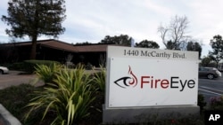 La firme de cybersécurité de la Silicon Valley, Fire Eye, Milpitas, Californie, le 11 février 2015. 