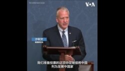 美参院修正案停止将中国列为发展中国家 