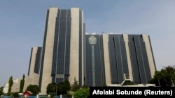 FILE: Nigeria's Central Bank headquarters in Abuja, Nigeria. Taken 11.22.2020