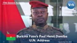 Burkina Faso Damiba Addresses 77th UNGA