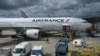 An Air France plane is seen on the tarmac at Charles de Gaulle airport in Roissy-en-France, on Sept. 8, 2022. 