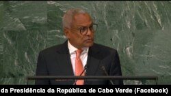 Presidente de Cabo Verde, José Maria Neves, discursa na Assembleia Geral das Nações Unidas, Nova Iorque, 21 Setembro 2022