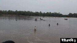 করতোয়া নদীতে ইঞ্জিন চালিত নৌকাডুবি