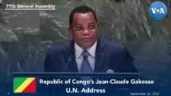 Congo Brazzaville Foreign Minister Gakosso Addresses 77th UNGA