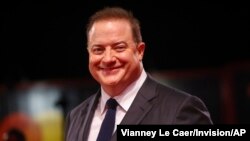 Brendan Fraser di acara festival film Venesia, 4 September 2022 di Italia (Vianney Le Caer/Invision/AP)