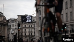 A general view of a street on the day of the state funeral and burial of Britain's Queen Elizabeth, in London, Britain, Sept. 19, 2022. 