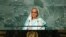 Prime Minister of Bangladesh Sheikh Hasina addresses the 77th session of the United Nations General Assembly at U.N. headquarters, Friday, Sept. 23, 2022. (AP Photo/Jason DeCrow)