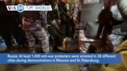 VOA60 World - At Least 1,400 Arrests in Russia Mobilization Protests