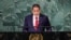 El ministro de Relaciones Exteriores de Venezuela, Carlos Faria, se dirige al 77° período de sesiones de la Asamblea General de las Naciones Unidas en la sede de la ONU en la ciudad de Nueva York, EE. UU., el 24 de septiembre de 2022. REUTERS/Eduardo Muñoz
