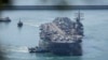 美海军“里根号”航母打击群抵达釜山向朝鲜展示实力 