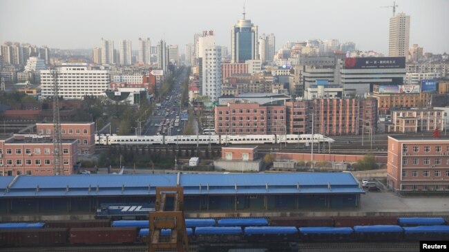 중국 단둥의 기차역 (자료사진)