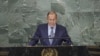 El ministro de Relaciones Exteriores de Rusia, Sergey Lavrov, se dirige a la 77ª sesión de la Asamblea General de las Naciones Unidas, el sábado 24 de septiembre de 2022 en la sede de la ONU. (Foto AP/Mary Altaffer)