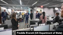 Wezîrê Derve Marco Rubio serdana Navenda Operasyonan li Wezareta Derve ya Amerîkayê dike, 4'ê Adarê, 2026.