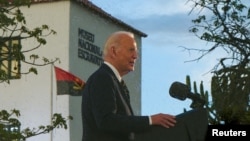 Joe Biden, Presidente dos Estados Unidos, discursa no Museu Nacional da Escravatura, 3 dezembro 2024