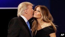 Donald et Melania Trump, Hofstra University, New York, le 26 septembre 2016.