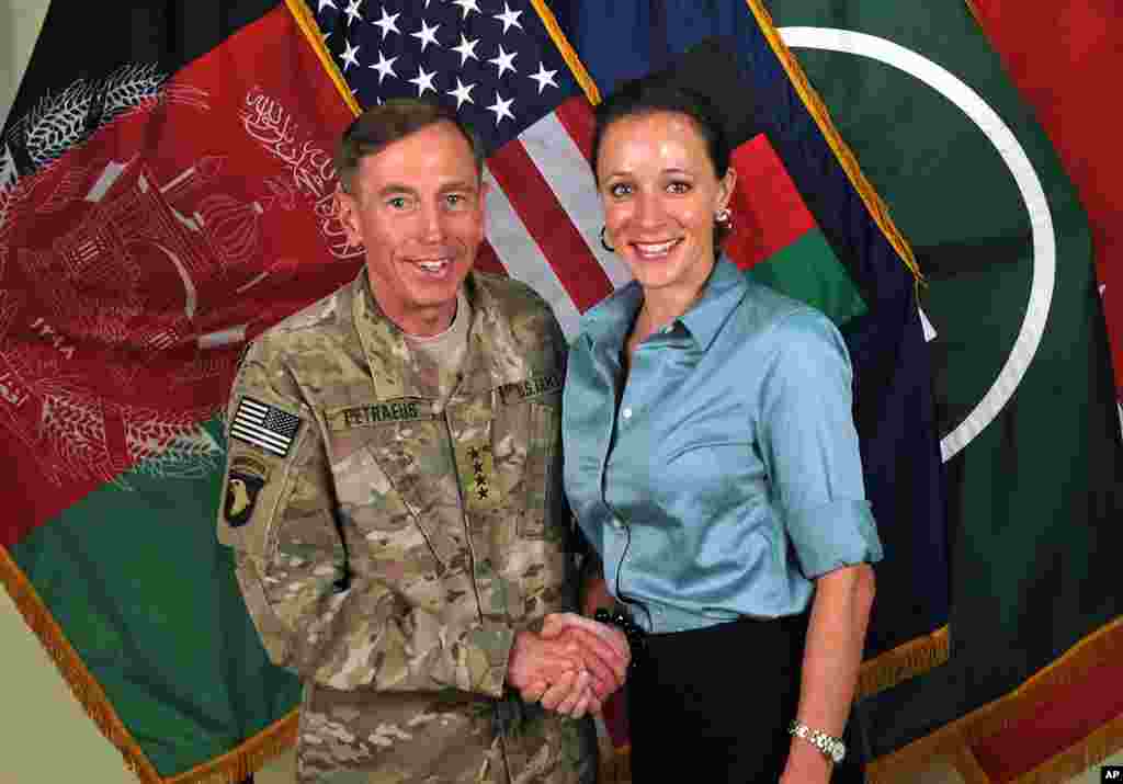 November 9: Paula Broadwell was reported to have been involved in an extramarital affair with General David Petraeus, which triggered his resignation as Director of the Central Intelligence Agency when it was discovered by the FBI.
