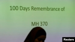 100 Days Remembrance of MH370 ceremony in Kuala Lumpur, Malaysia, June 15, 2014.