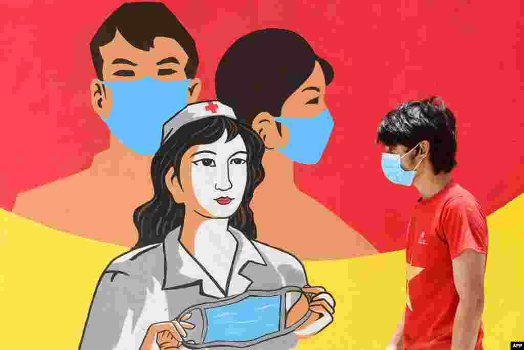 베트남 하노이에 신종 코로나바이러스 사태 최전선에서 싸우는 의료진에게 감사를 표하는 벽화가 마련됐다.