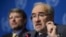 FILE - World Meteorological Organization (WMO) Secretary-General Michel Jarraud (r).