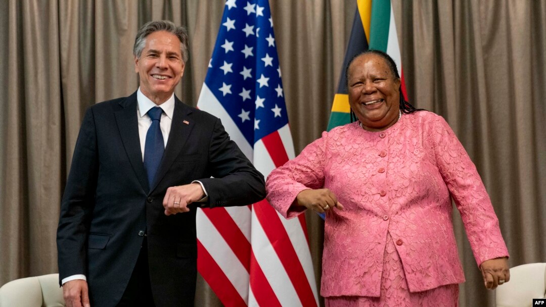 Antony Blinken na Mugenzi we wa Afurika y'Epfo 