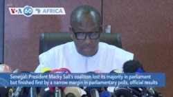 VOA60 Africa - Senegal: President Sall's coalition loses its majority in parliament