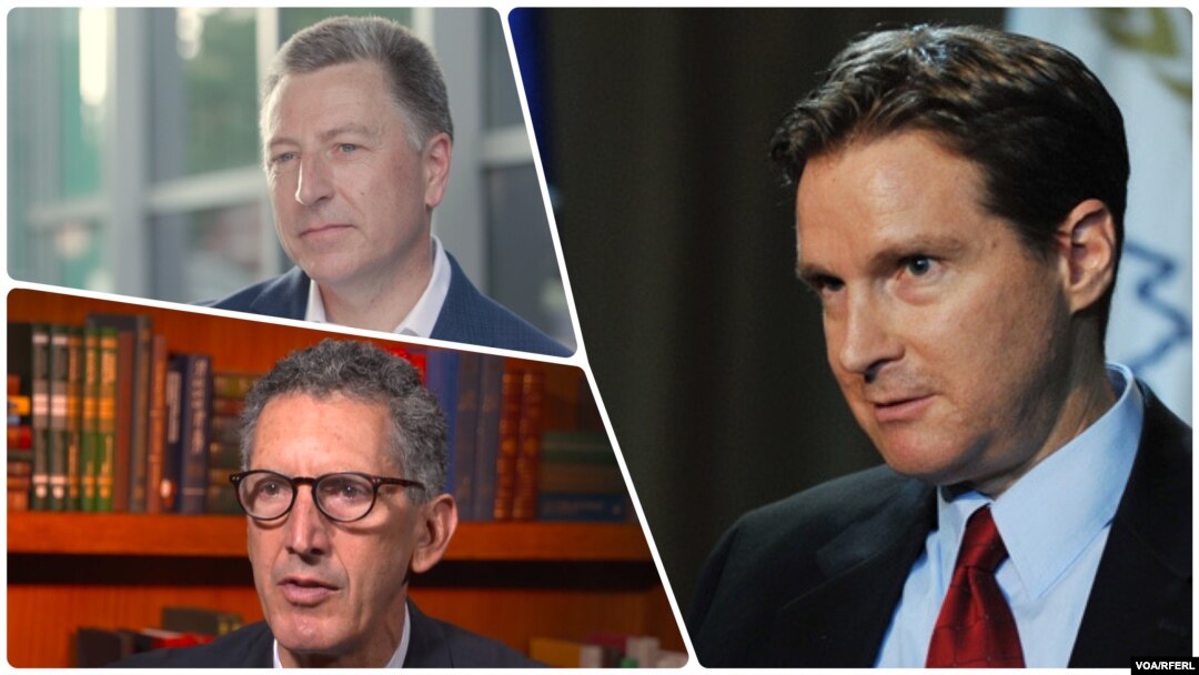 Bivši američki ambasador pri NATO-u Kurt Volker, ekspert za Balkan Edvard Džozef (Foto: VOA) i bivši američki ambasador u Crnoj Gori Roderik Mur (Foto: VOA/RFERL-Savo Prelevic)