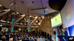 Secretary of State Antony Blinken gives a speech on the U.S. Africa strategy at the University of Pretoria's Future Africa Campus in Pretoria, South Africa, Aug. 8, 2022. Blinken is on a 10-day trip to Cambodia, Philippines, South Africa, Congo and Rwanda