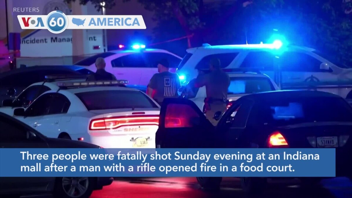 Voa60 America Police 3 Dead In Indiana Mall Shooting Witness Kills Gunman 9406