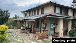 Mohammad Chappalwala sits outside the Sambhaavnaa Institute of Public Policy and Politics in Palampur, Himachal Pradesh, India. (Courtesy Rakesh Kumar)