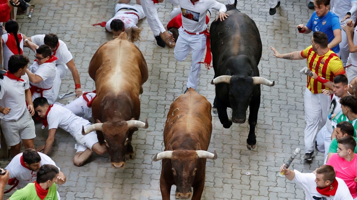 Six injured as bull run returns to Spain's Pamplona