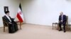 دیدار علی خامنه‌ای رهبر جمهوری اسلامی با ولادیمیر پوتین رئیس جمهوری روسیه در تهران - ١٩ ژوئیه ٢٠٢٢