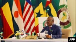 Umaro Sissoco Embaló, Presidente da Guiné-Bissau e presidente em exercício da CEDEAO, Accra, Gana, 3 Julho 2022