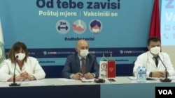 Konferencija za novinare Instituta za javno zdravlje u Podgorici, Crna Gora, 29. jula 2022