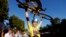 Jonas Vingegaard, from Denmark, wearing the overall leader's yellow jersey, celebrates winning the Tour de France, in Paris, July 24, 2022. 