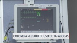 Colombia reestablece el uso del tapabocas