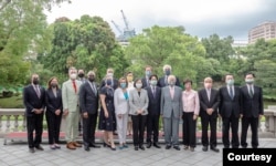 2022年8月3日，蔡英文在台北為佩洛西議長舉辦午宴，台積電創辦人及現任董事長作陪。（照片來自蔡英文臉書）