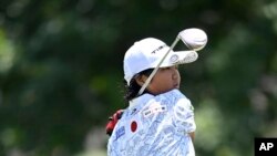 Miroku Suto of Japan plays during the final round at the Junior World Championships golf tournament held at Singing Hills Golf Resort on July 14, 2022, in El Cajon, Calif.