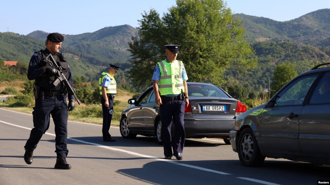 ARHIVA - Pripadnici kosovske policije u Štrpcu, 1. avgusta 2022.