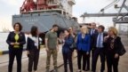 Tổng thống Ukraine Zelenskyi đang đến thăm hải cảng trên Biển Đen