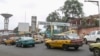 FILE: Traffic outside the entrance to the Yaounde General Hospital in Yaounde on March 6, 2020.