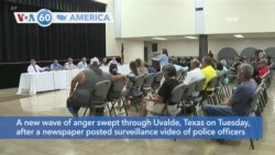 VOA60 America- Uvalde shooting surveillance video released, sparks new outrage over apparent police inaction