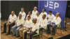 Doce integrantes del Ejército de Colombia reconocieron, en audiencia pública organizada por la Jurisdicción Especial para la Paz (JEP), su responsabilidad en crímenes de guerra y de lesa humanidad. [Foto: Twitter JEP]