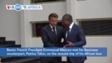 VOA60 Africa - Benin: French President Emmanuel Macron met his Beninese counterpart, Patrice Talon