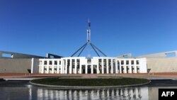 Gedung parlemen Australia di Canberra, 7 September 2010. (TORSTEN BLACKWOOD / AFP)
