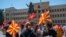 Protest in Skopje opposing the French proposal for EU membership negotiations, Skopje, Saturday 07/16, North Macedonia