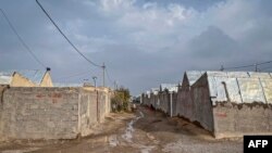 Pemukiman Bardsir di provinsi Kerman selatan Iran, tempat tinggal ribuan pengungsi dari Afghanistan, 10 November 2021..(LAILA MATAR/Dewan Pengungsi Norwegia [NRC]via AFP)