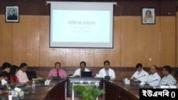 বাংলাদেশের বঙ্গবন্ধু শেখ মুজিব মেডিকেল বিশ্ববিদ্যালয়ের শহীদ ড.মিল্টন হলে আয়োজিত প্রেস ব্রিফিং