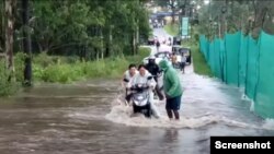 Hamwe mu hari imyuzure muri Koreya y'Epfo