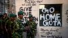 Sri Lanka army soldiers patrol near the official residence of president Gotabaya Rajapaksa three days after it was stormed by anti-government protesters in Colombo in Colombo, Sri Lanka, July 12, 2022. 