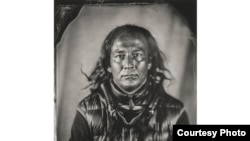 Will Wilson, Will Wilson, Citizen of the Navajo Nation, 2013, printed 2018, archival pigment print from wet plate collodion scan. Art Bridges. Photography by Brad Flowers.